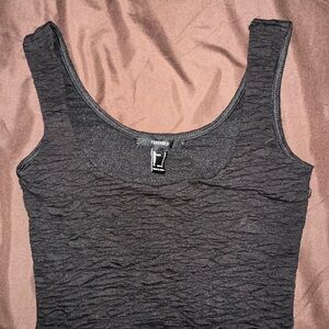 Forever 21 Gray Ruched Tank Top